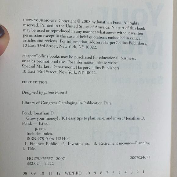 Johnathan Pond‎ Grow Your Money & You Can Do It finance planning advice books - Picture 8 of 16